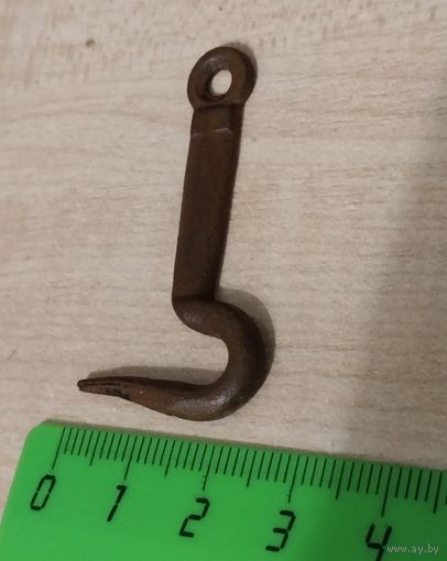 Крючок старинный, отличный сохран