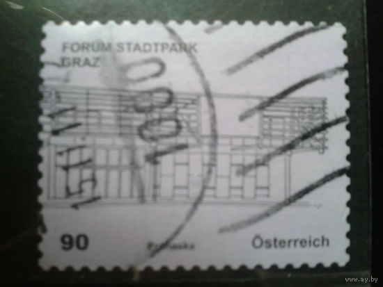 Австрия 2011 Стандарт, здание в Граце Михель-1,8 евро гаш