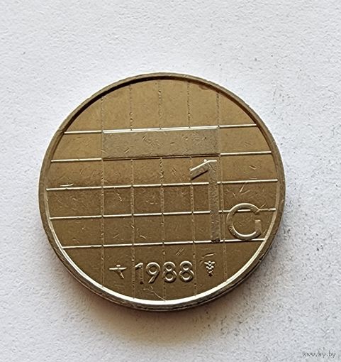 Нидерланды 1 гульден, 1988