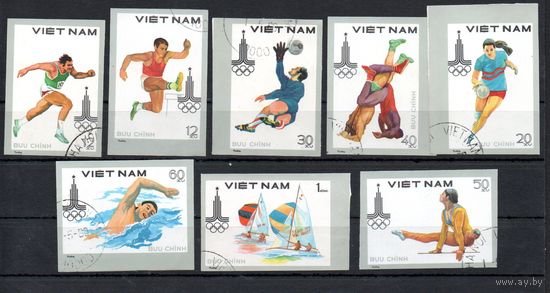 Олимпийские игры в Москве Вьетнам 1980 год серия из 8 марок