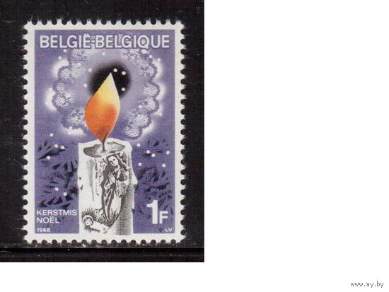 Бельгия-1968, (Мих.1535) **, Рождество,