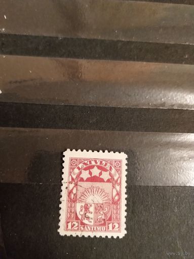 1923 Латвия Мих 94 зуб 10 герб (3-7)