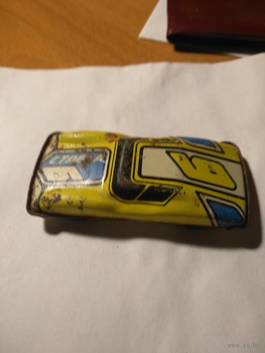 Гоночный автомобиль , игрушка из СССР. Металл.