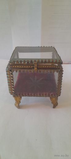 ШКАТУЛКА СТАРИННАЯ ВИТРИНА ДЛЯ ЮВЕЛИРНЫХ ИЗДЕЛИЙ