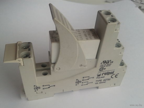 Реле электромагнитное (24V DC) RELPOL RM84-2012-35-1024 с колодкой GZT80