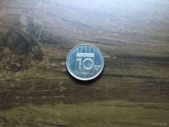 Нидерланды 10 центов 1991
