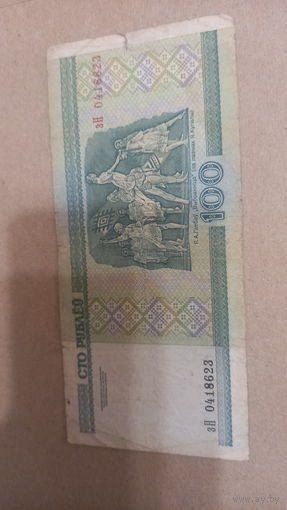 100 рублей 2000 серия зН