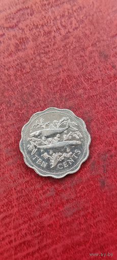 Багамы 10 цент 1998