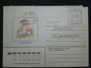 1982 подосиновик прошло почту