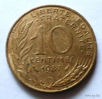 10 сантимов 1987 Франция