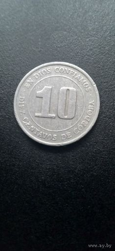 Никарагуа 10 сентаво 1974 г.