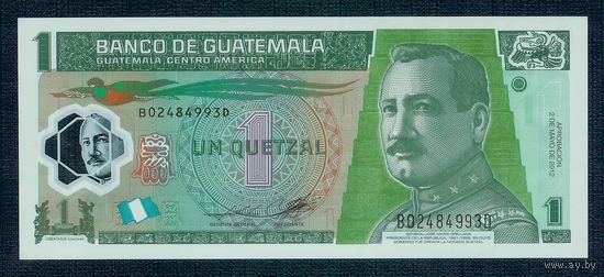 Гватемала 1 кетцаль 2012 год, UNC