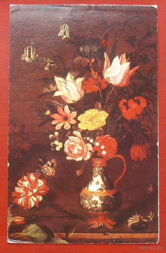Поздравляем! Натюрморт с фруктами. Чистая. Двойная. 1980 года. 1873.