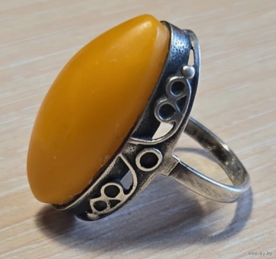 Антикварное советское русское кольцо из чистого серебра 875 женское