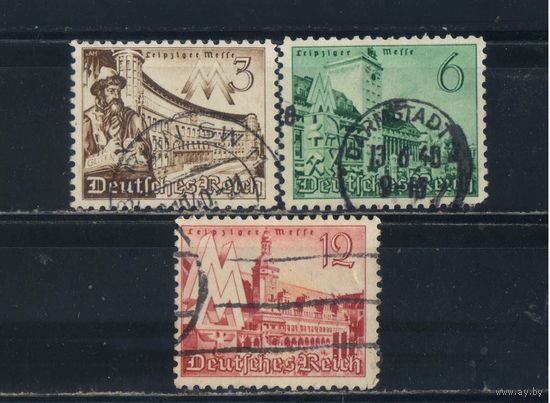 Германия Рейх 1940 Лейпцигская весенняя ярмарка Полная #739-41