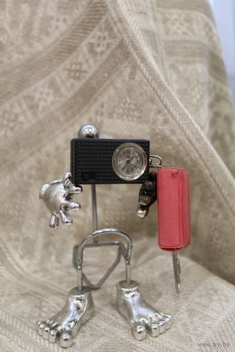 Карманный будильник часы "Луч"