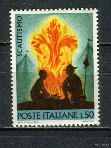 Италия - 1968 - Скаутское движение - [Mi. 1271] - полная серия - 1 марка. MNH.  (Лот 50Gy)-T4P31