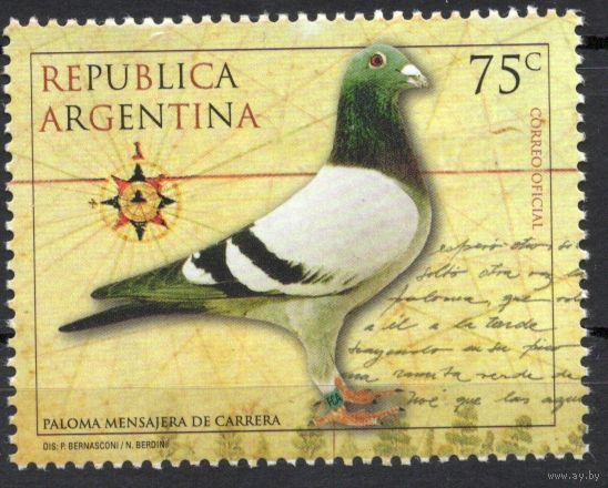 Аргентина 1999. Фауна. Голубь. 1 марка (2484)