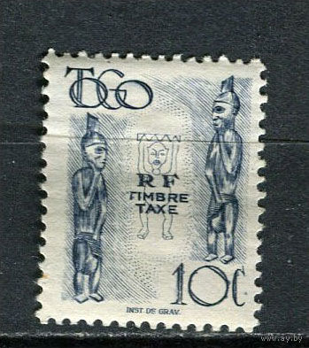 Французские колонии - Того - 1947 - Portomarken. 10C - [Mi.38p] - 1 марка. MH.  (Лот 45Jw)-T9P1