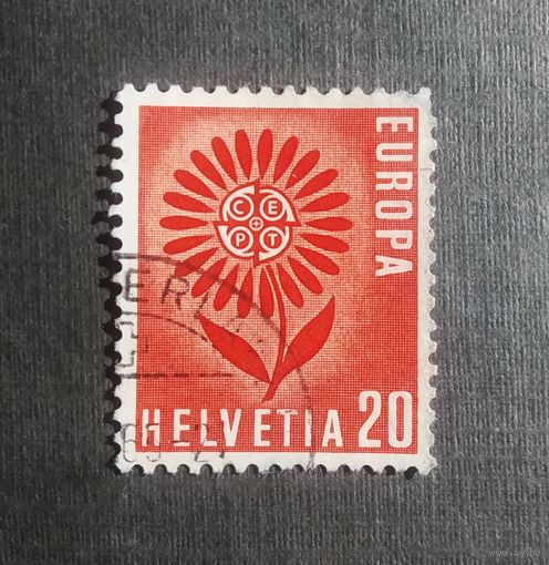 Марка Швейцария 1964 год ЕВРОПА СЕРТ
