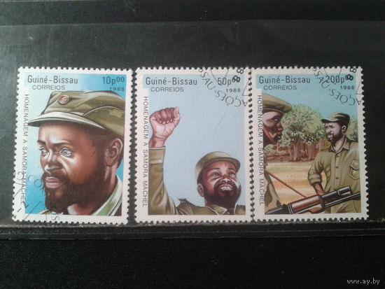 Гвинея-Бисау, 1988. Самора Машел 6 президент Мозамбика