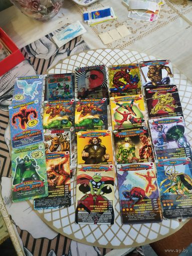 Карточки ЧЕЛОВЕК-ПАУК.