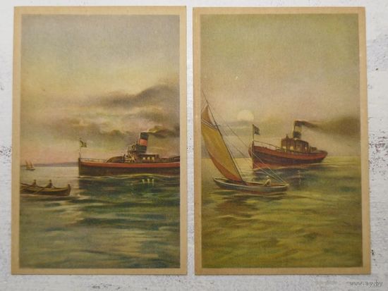 Пароходы. Италия, 1930-е. ЧИСТЫЕ, одним лотом.