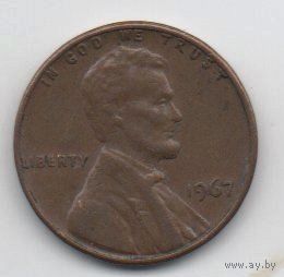 СОЕДИНЁННЫЕ ШТАТЫ АМЕРИКИ 1 ЦЕНТ 1967.