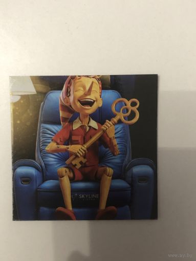 Магнит на холодильник из коллекции фильмов "Буратино", "Простоквашино", "Чебурашка"