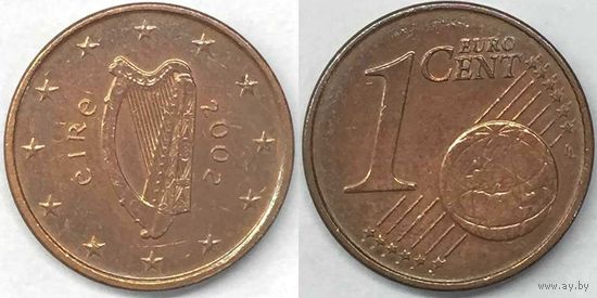 1 евроцент Ирландия 2002г