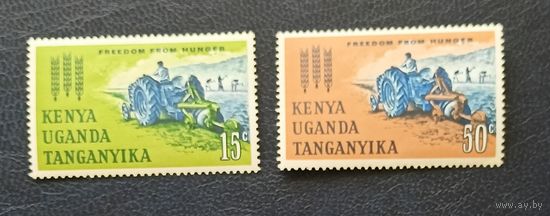 Кения-Уганда-Таньганика** 1963 омнибус британского содружества борьба с голодом