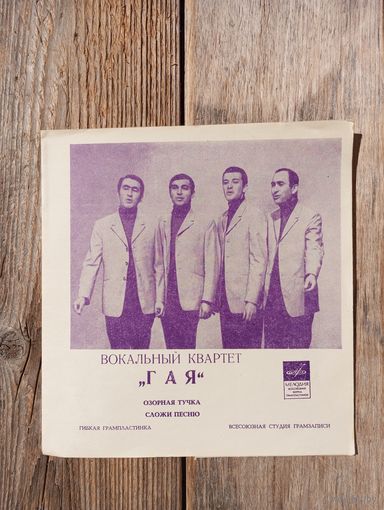 Миньон - Вокальный квартет "Гая" - Озорная тучка/Сложи песню - ВСГ - 1970 г.