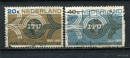 Нидерланды - 1965 - 100-летие Международного союза электросвязи - [Mi. 840-841] - полная серия - 2 марки. Гашеные.  (Лот 54Gh)-T2P53