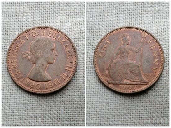 Великобритания 1 пенни 1967