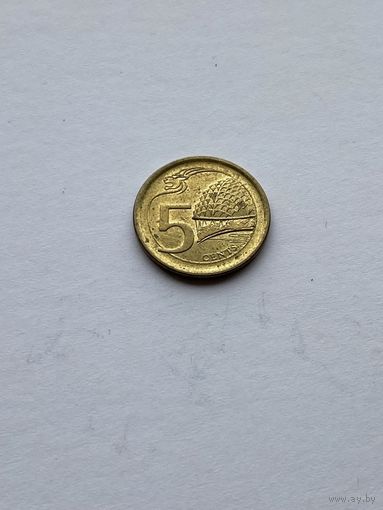 5 центов 2015 г., Сингапур