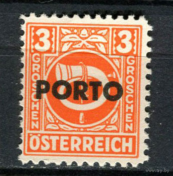 Союзническая зона оккупации Австрии - 1946 - Надпечатка PORTO 3g. Portomarken - [Mi.189p] - 1 марка. MH.  (Лот 64GM)-T2P58