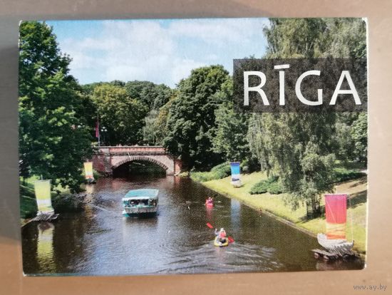 Латвия, города на спичечных коробках, Рига, 7 х 5 х 2 см, спички