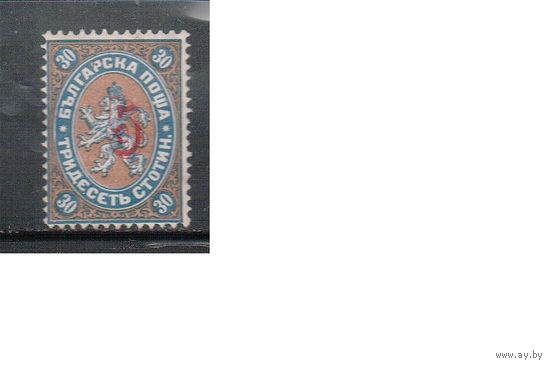 Болгария(Княжество)-1884, (Мих.22),  * , Стандарт, Герб,Надп.