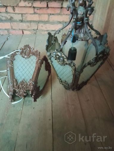 Винтажные люстра и бра СССР