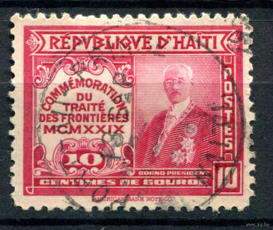 Гаити - 1929г. - президент Борно - 1 марка - полная серия, гашёная [Mi 251]. #4-W1-121-A-1