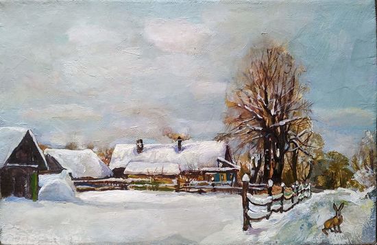 Холст/масло. Весна.