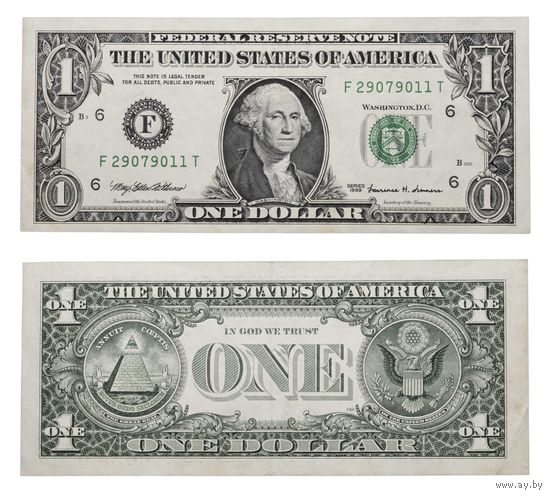 США, 1 доллар 1999 г. P504F. UNC