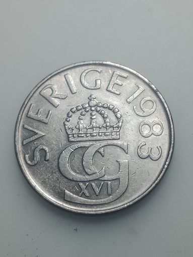 Швеция 5 крон 1983 года .