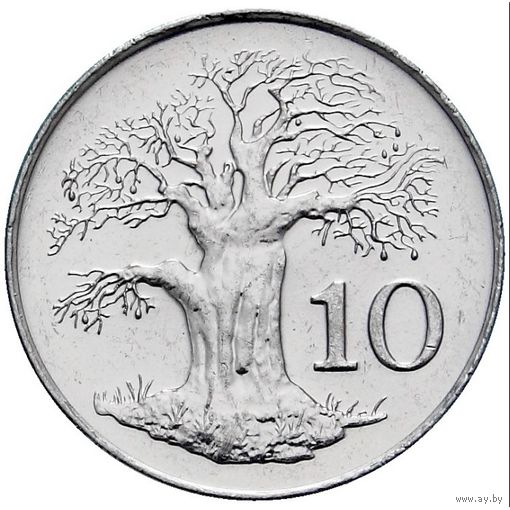 Зимбабве 10 центов, 2001 UNC