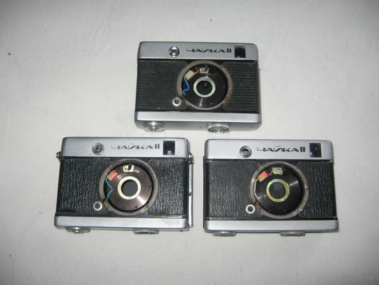 Тушки фотоаппарата Чайка-II на детали одним лотом из 3 штук, лот 2