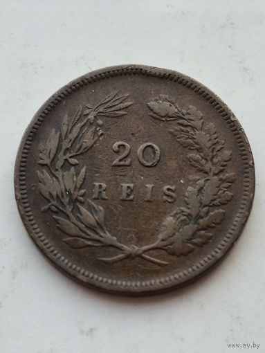 20 реалов Португалия 1892 года. Монета не чищена. 45186