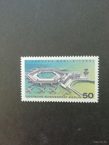 Западный Берлин 1974 Марка "Аэропорт Берлин -Тегель" (чистая**) Mi.477 каталог 1.40 евро