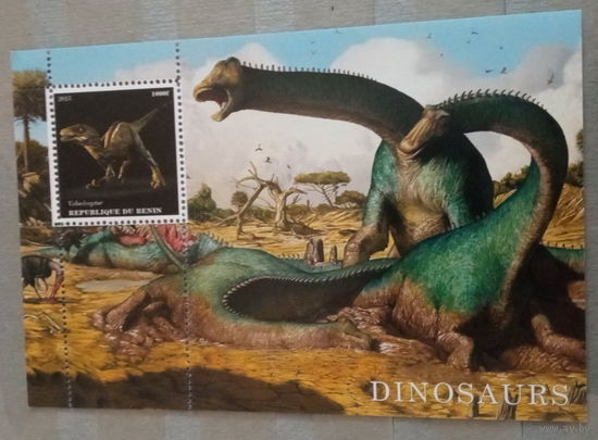 СЕРИЯ Блоков динозавры рептилии фауна MNH