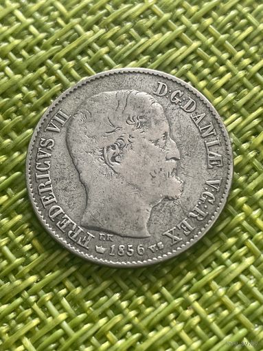 Дания 16 скиллинг 1856 г