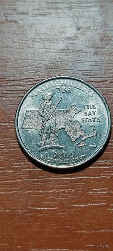 США Штаты и территории 25 центов (квотер) Массачусетс 2000